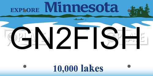 GN2FISH Minnesota License Plate