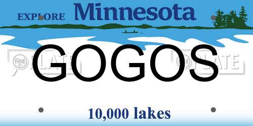GOGOS Minnesota License Plate