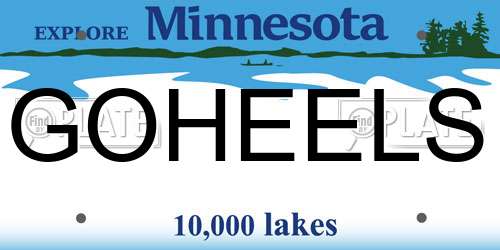 GOHEELS Minnesota License Plate