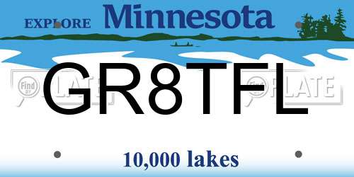 GR8TFL Minnesota License Plate