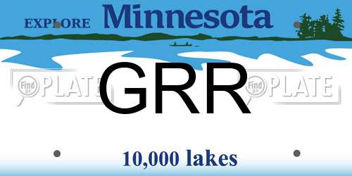 GRR Minnesota License Plate
