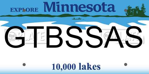 GTBSSAS Minnesota License Plate