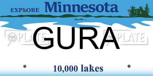 GURA Minnesota License Plate