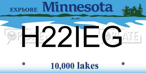 H22IEG Minnesota License Plate