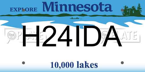 H24IDA Minnesota License Plate