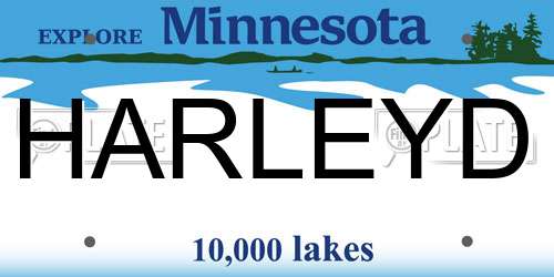 HARLEYD Minnesota License Plate