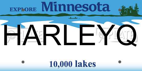 HARLEYQ Minnesota License Plate