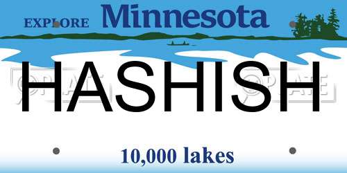 HASHISH Minnesota License Plate