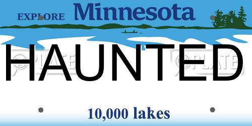 HAUNTED Minnesota License Plate