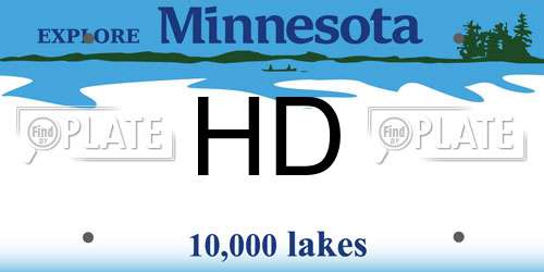 HD Minnesota License Plate