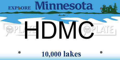 HDMC Minnesota License Plate