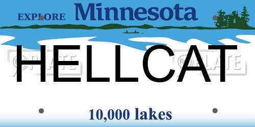 HELLCAT Minnesota License Plate