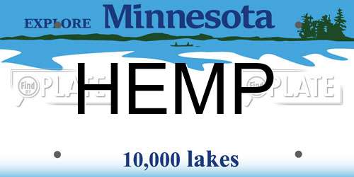 HEMP Minnesota License Plate