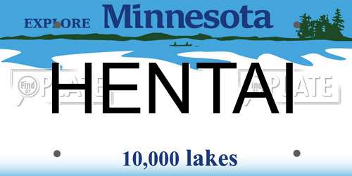 HENTAI Minnesota License Plate