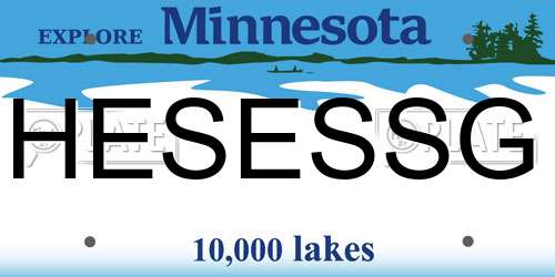 HESESSG Minnesota License Plate