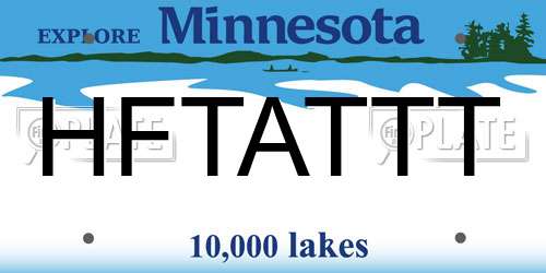 HFTATTT Minnesota License Plate