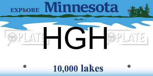 HGH Minnesota License Plate