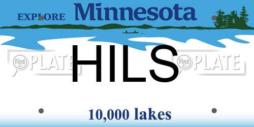 HILS Minnesota License Plate