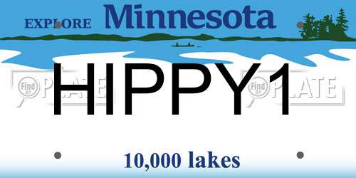 HIPPY1 Minnesota License Plate