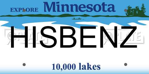 HISBENZ Minnesota License Plate