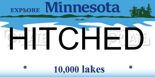 HITCHED Minnesota License Plate