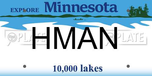 HMAN Minnesota License Plate