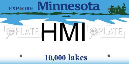 HMI Minnesota License Plate