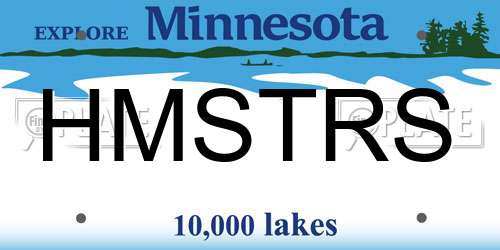 HMSTRS Minnesota License Plate