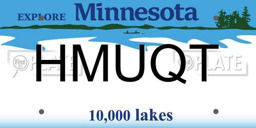 HMUQT Minnesota License Plate