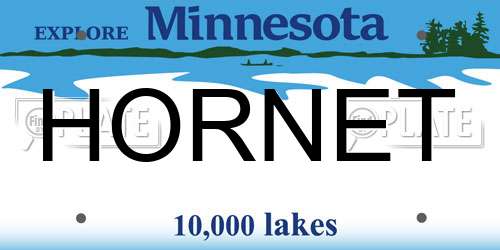 HORNET Minnesota License Plate