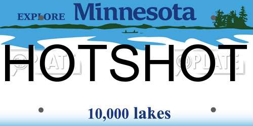HOTSHOT Minnesota License Plate
