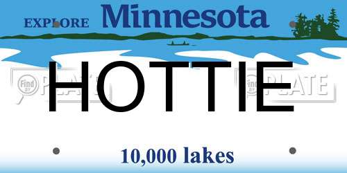 HOTTIE Minnesota License Plate