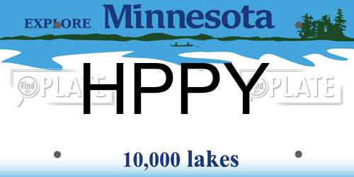 HPPY Minnesota License Plate