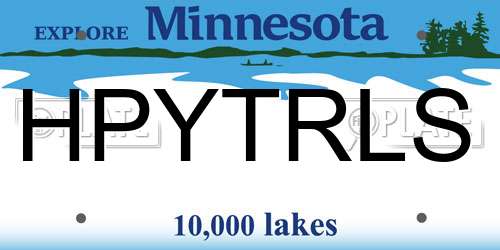 HPYTRLS Minnesota License Plate
