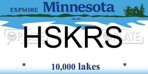 HSKRS Minnesota License Plate