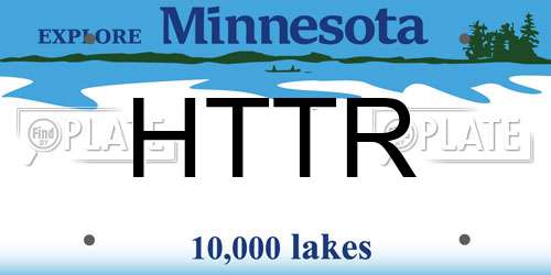 HTTR Minnesota License Plate