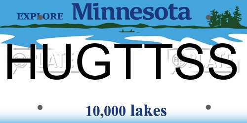 HUGTTSS Minnesota License Plate