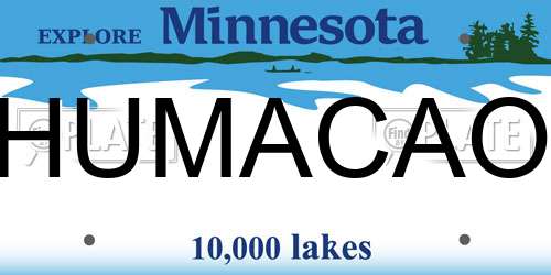 HUMACAO Minnesota License Plate