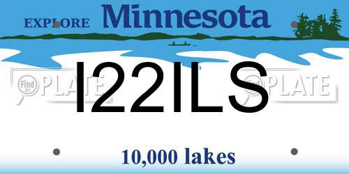 I22ILS Minnesota License Plate