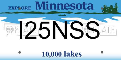 I25NSS Minnesota License Plate