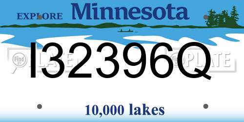 I32396Q Minnesota License Plate