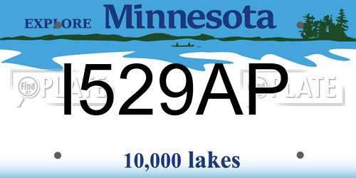 I529AP Minnesota License Plate