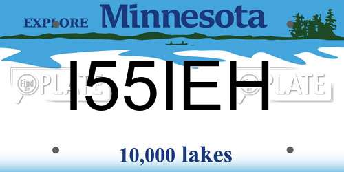 I55IEH Minnesota License Plate