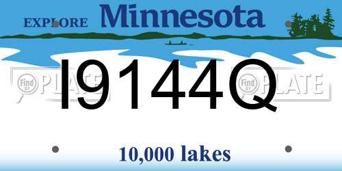 I9144Q Minnesota License Plate