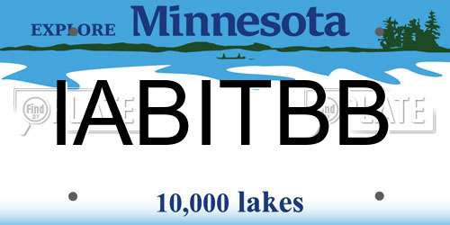 IABITBB Minnesota License Plate