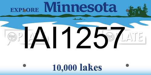 IAI1257 Minnesota License Plate