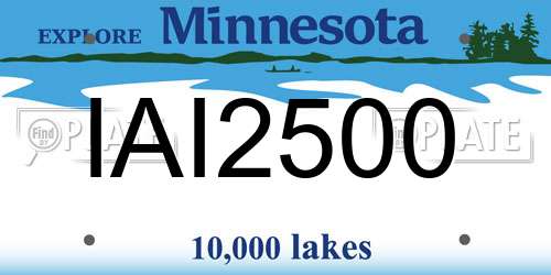 IAI2500 Minnesota License Plate