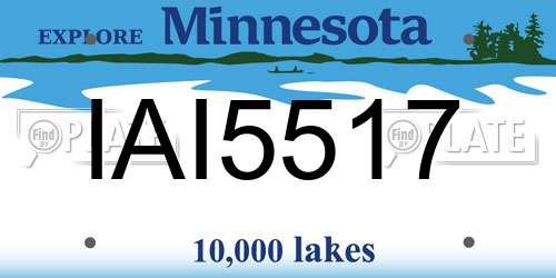 IAI5517 Minnesota License Plate