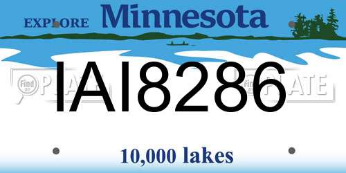 IAI8286 Minnesota License Plate