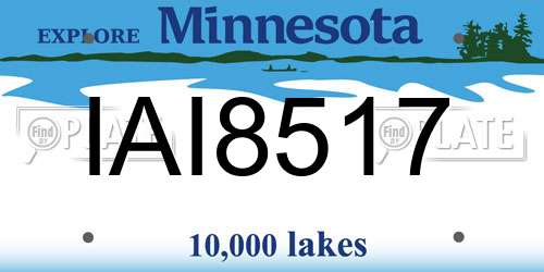 IAI8517 Minnesota License Plate